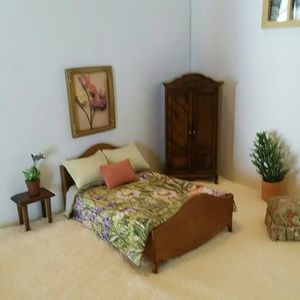 COPY - Handmade 1:12 scale dollhouse comforter set